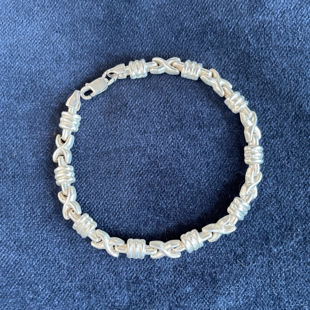 Sterling silver ❌⭕️ bracelet